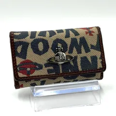 ヴィヴィアン・ウエストウッド Vivienne Westwood キーケース6連 シルバー金具 男女兼用 ブラウン