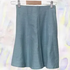 CECIL McBEE　セシルマクビー　スカート　水色　レディース　ミニ　ウエストゴム　フレア　通勤　通学　Mサイズ　定番