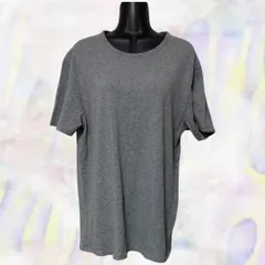 GAP　ギャップ　Tシャツ　グレー　メンズ　シンプル　定番　ベーシック　無地　半袖　タグ付き　Lサイズ　丸首　伸縮性有