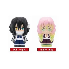 伊黒 小芭内 & 甘露寺 蜜璃 / BANDAI ソフトビニール マスコット 鬼滅の刃