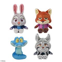 ズートピア2 赤いほっぺ マスコット 全4種コンプリート ぬいぐるみ