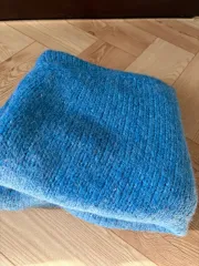 ZARA ブルー ニット カーディガン M