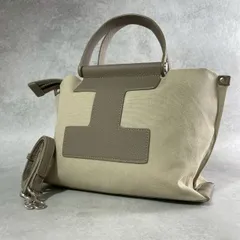定番✨️IACUCCI イアクッチ ソルベット S CANVAS/CERVO 2way ショルダーバッグ トート シボレザー キャンバス クロスボディ 斜め掛け グレージュ ベージュ