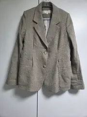 g_cut ジーカット レディース 麻 ウール ブレンド ジャケット 55サイズ