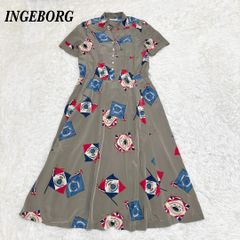 ingeborg ワンピース ノースリーブ 花柄 日本製 インゲボルグ - メルカリ