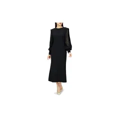 [SNIDEL] レディライクミディワンピ SWFO224087 レディース BLK 1