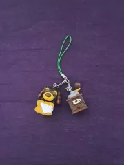 お茶 堅 緑茶 犬 コーヒー カフェ キーホルダー 茶色 黒