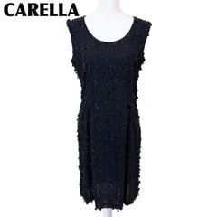 【美品】カレラ シルク混　ノースリーブワンピース ドレス イタリア製