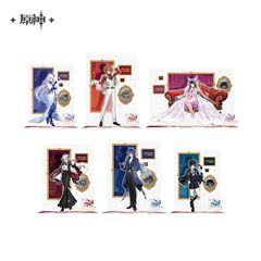 原神・公式 缶バッジ（月夜的叙事詩）セット ファルカ アイノ ヤフォダ