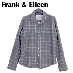 【美品】 Frank＆Eileen S 長袖 スキッパー ネルシャツ グレー