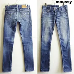 moussy　マウジー　パウダースキニー　W74cm / W26 / M　ストレッチ　日本製　インディゴ　レディース