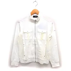 フィラ FILA 国内正規品 タグ付き ゴルフウェア メッシュ ジャケット ジップアップ 切替 ストレッチ M オフホワイト /NT31
