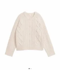 ARKET アーケット ケーブルニットカーディガン グランドマスターカーディガン