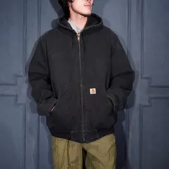USA VINTAGE Carhartt DUCK ZIP UP HOODIE BLOUSON/アメリカ古着カーハートダックジップフーディブルゾン(アクティブジャケット)