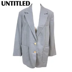【美品】UNTITLED オーバーシルエットテーラードジャケット 44 グレー