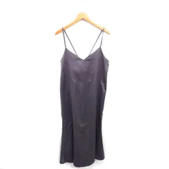 ビームスハート BEAMS HEART キャミワンピ ワンピース ロング ストレート 光沢 グレー /TT