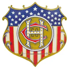 ダイカット エンボス メタルサイン VINTAGE HERSHEY'S AMERICAN SHIELD ハーシー ブリキ看板 アメリカン雑貨