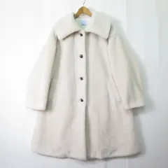 組曲 クミキョク KUMIKYOKU テディボア コート 2 アイボリー 美品 24AW 2sa7077
