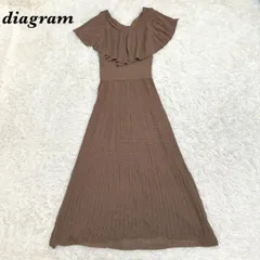 【美品】ダイアグラム グレースコンチネンタル Aライン フレア ニットワンピース