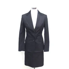 インディヴィ INDIVI 3点セット スカートスーツ パンツスーツ テーラード 背抜き ひざ丈 40 チャコールグレー /TT