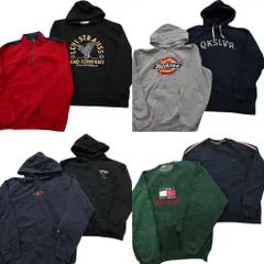 古着卸 まとめ売り ブランドMIX スウェット 8枚セット (メンズ XL ) ディッキーズ リーバイス クイックシルバー 中古 古着 ND4240