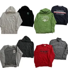 古着卸 まとめ売り ブランドMIX スウェット 8枚セット (メンズ L ) ディッキーズ トミー リーバイス オールドネイビー 中古 古着 ND4241