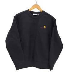カーハートワークインプログレス Carhartt WIP AMERICAN SCRIPT SWEAT アメリカンスクリプト ロゴ 刺繍 前V プルオーバー スウェット メンズ import：XS 