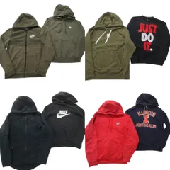 古着卸 まとめ売り ナイキ NIKE スウェット 8枚セット (メンズ S ) カレッジ風 ワンポイント スウォッシュロゴ フーディー 中古古着 ND4358