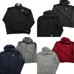 古着卸 まとめ売り ナイキ NIKE スウェット 7枚セット (メンズ M /L /XL ) ハーフジップ スタンドカラー スウォッシュロゴ 中古 ND4463
