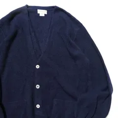 80's 90's ペルー製 TUTTLE GOLF 100% アルパカ ニット カーディガン 紺 (XL) ネイビー ポケット付 90年代 旧タグ オールド アメリカ古着 USED ビンテージ ヴィンテージ