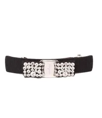 美品 サルヴァトーレフェラガモ リボンバレッタ ビジュー ヴァラ レディース Salvatore Ferragamo