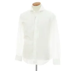 【新品】フィナモレ Finamore SERGIO Super Light Cotton カッタウェイシャツ ホワイト【サイズM】【メンズ】