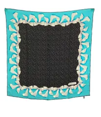 ティファニー スカーフ シルク100% リボン柄 レディース TIFFANY&Co.