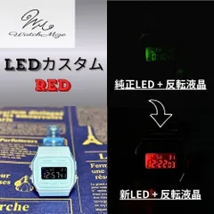 新品未使用 CASIO チプカシ F-91WS-2JH　『反転液晶＋レッドLED』