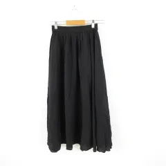 イング INGNI フレアスカート ロング 黒 M *A46