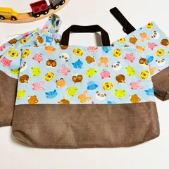 入園入学準備 3点セット 保育園サイズ レッスンバッグ お着替え袋 上履き袋 園児用 通園グッズ 幼稚園 入園準備 ハンドメイド 男の子 女の子 ギフト