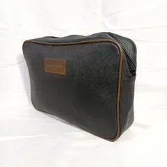 【良品】ピエールカルダン セカンドバッグ クラッチバッグ 黒 茶色 ポーチ 小物入れ レトロ 昭和 ビジネス ゴルフ 旅行 メンズ 紳士 鞄 Pierre Cardin バッグインバッグ