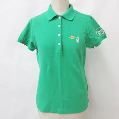 パーリーゲイツ PEARLY GATES ゴルフ スポーツウェア ポロシャツ シャツ 半袖 刺繍 グリーン 緑 0