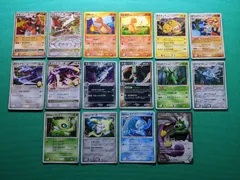 ドサイドンLV.X、アルセウスLV.X、ガブリアス、ガブリアス LV.X、リザード、ヒトカゲ、わるいハガネール、わるいバンギラス、ライチュウ、ゴウカザル、ジュカイン、ジバコイル、時を超えたセレビィ七夜のジラーチ蒼海のマナフィ、トルネロス キラ16枚 まとめ売り