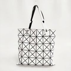 BAO BAO ISSEY MIYAKE PRISM PVC トートバッグ ホワイト レディース バオバオイッセイミヤケ【中古】6-0104G∞