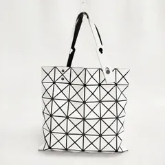 BAO BAO ISSEY MIYAKE PRISM PVC トートバッグ ホワイト レディース バオバオイッセイミヤケ【中古】6-0104G∞