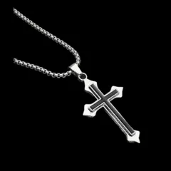 【AR011】ネックレス　メンズ　シルバー　クロス　十字架　アクセサリー
