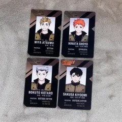 ハイキュー 韓国イラストレーター作品 宮 侑 学生証 MSBYブラックジャッカル (日向、宮 侑、木兎 光太郞、佐久早 聖臣)