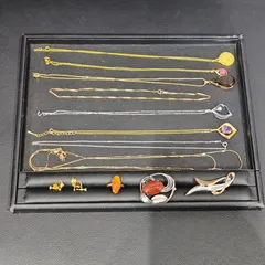 ②遺品整理 メッキアクセサリー アクセサリーおまとめ ネックレス  　指輪　リング　ブローチ　ブレスレット　イヤリング