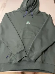 XXL NIKE ACG サーマフィット フリース プルオーバー フーディー ヴィンテージ グリーン