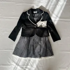 訳あり SAKULA サクラ サイズ120㎝ 子どもスーツ ワンピース ドット柄 卒園式 入学式 発表会 結婚式 フォーマル 冠婚葬祭 女の子 可愛い おしゃれ