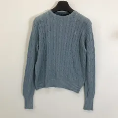 ポロラルフローレン スカイブルーポニー ケーブルニット レディース 90サイズ