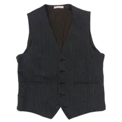 MACKINTOSH PHILOSOPHY マッキントッシュフィロソフィー H1F57-262-09 ストライプ 切替 ベスト ネイビー系 38【中古】のサムネイル