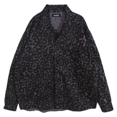 ROTTWEILER ロットワイラー RW24A0207 R9 LEOPARD OPENCOLLAR SHIRT レオパード オープンカラー 開襟 シャツ ブラック系 M【中古】