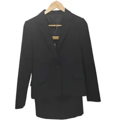 ユナイテッドアローズグリーンレーベルリラクシング UNITED ARROWS green label relaxing ピンストライプ 1B テーラードジャケット ＋ タイトスカート セットアップ フォーマル レディース  上下共に 38